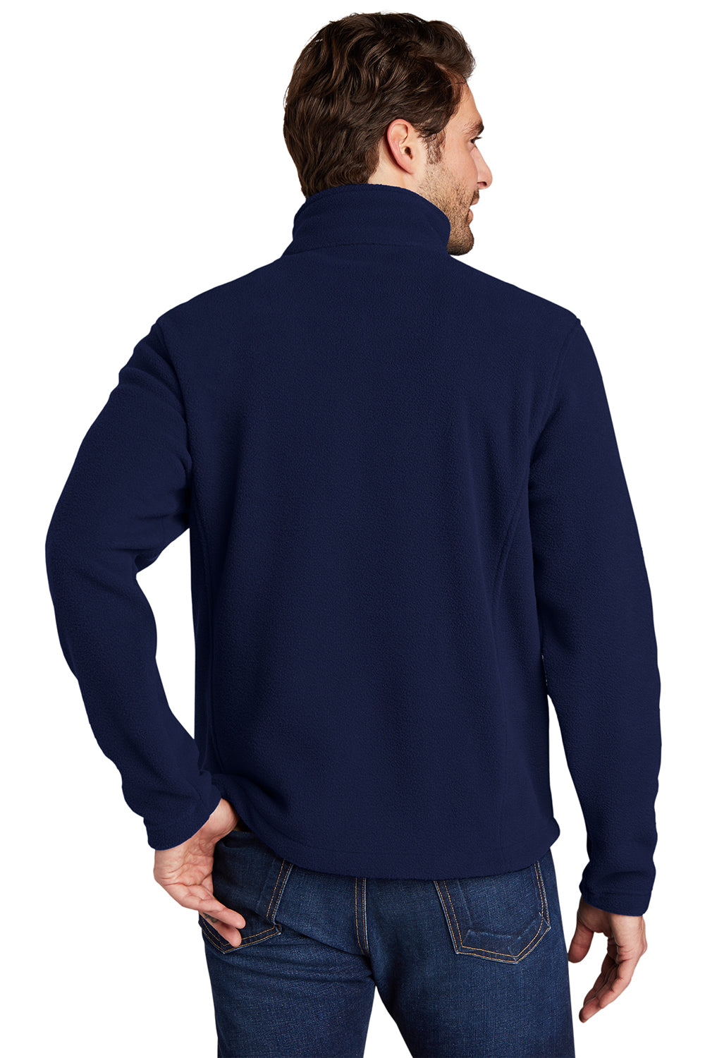 Port Authority Mens Fleece 1/4 Zip Sweatshirt - True Navy Blue