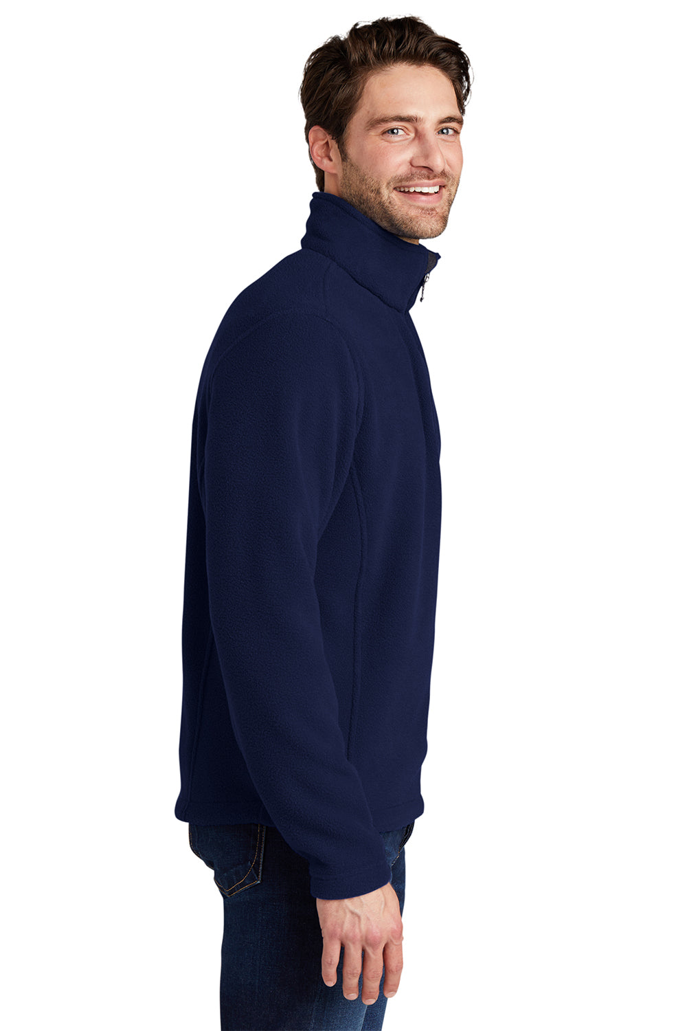 Port Authority Mens Fleece 1/4 Zip Sweatshirt - True Navy Blue