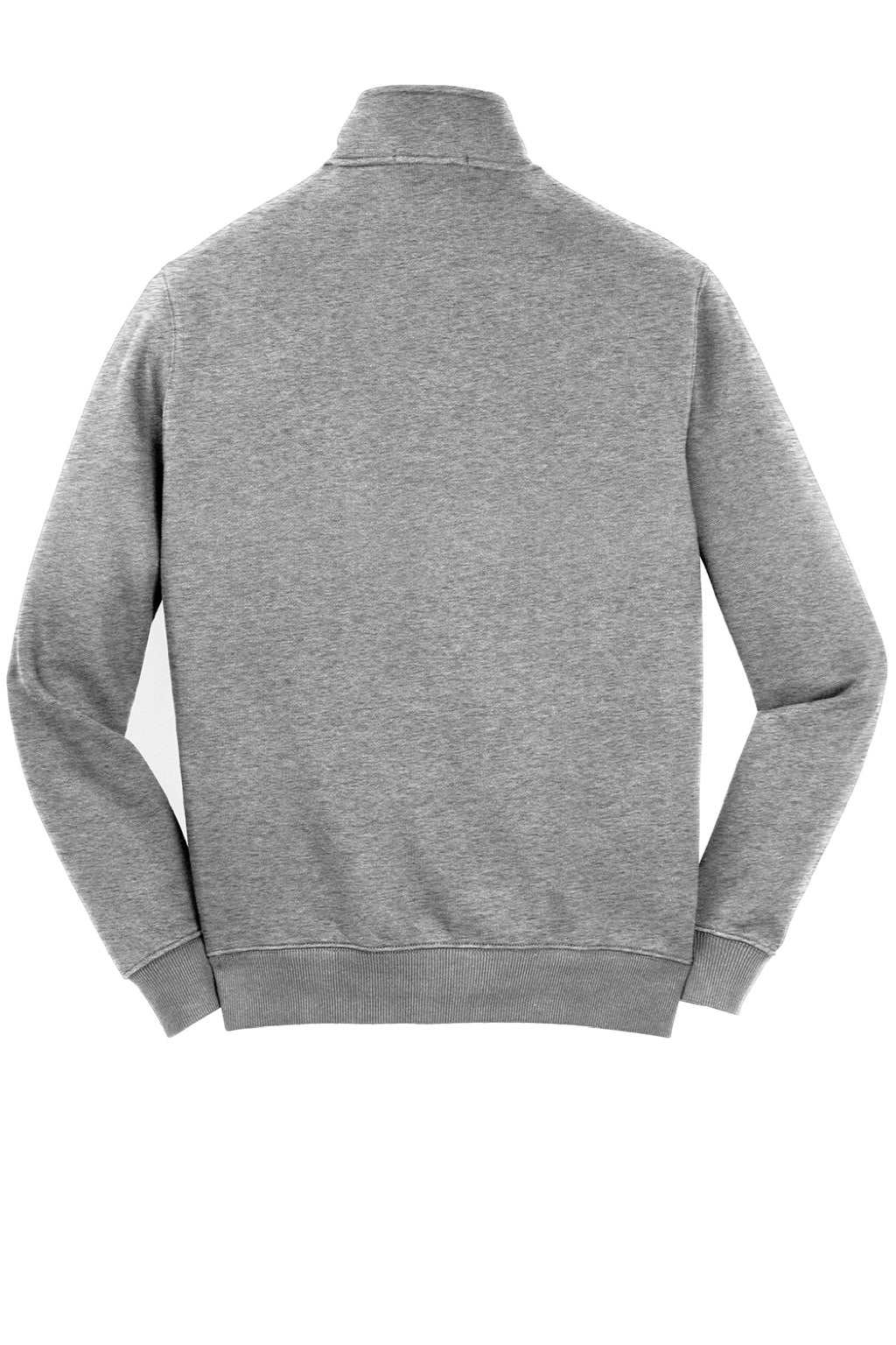 Sport-Tek Mens Shrink Resistant Fleece Full Zip Sweatshirt w/ Pockets - Heather Vintage Grey