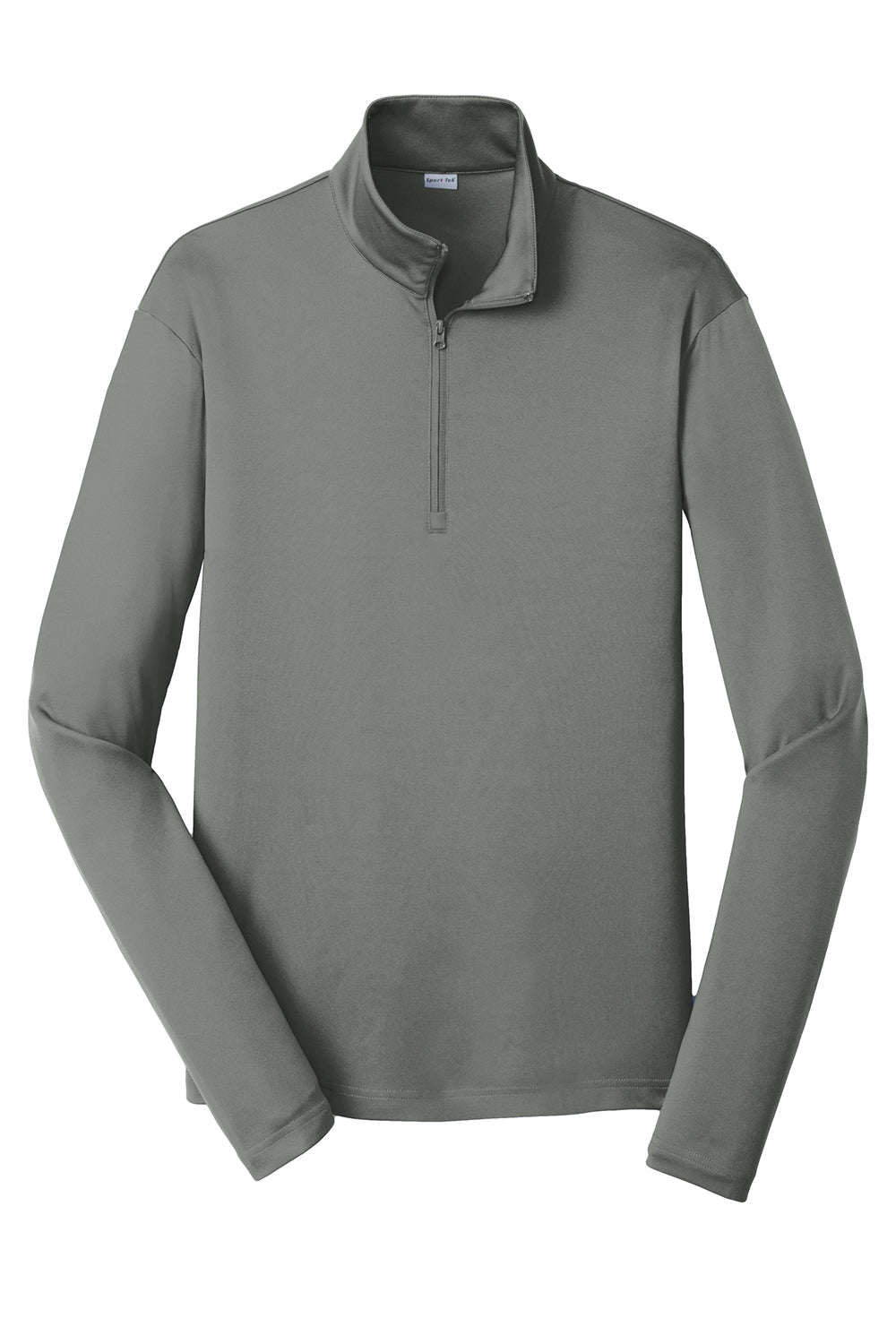 Sport-Tek Mens Competitor Moisture Wicking 1/4 Zip Sweatshirt - Concrete Grey
