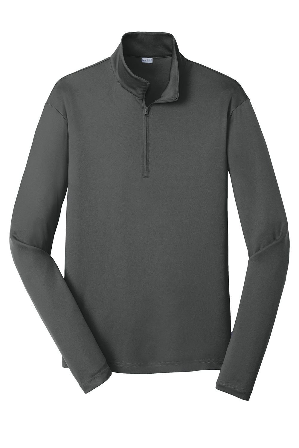 Sport-Tek Mens Competitor Moisture Wicking 1/4 Zip Sweatshirt - Iron Grey