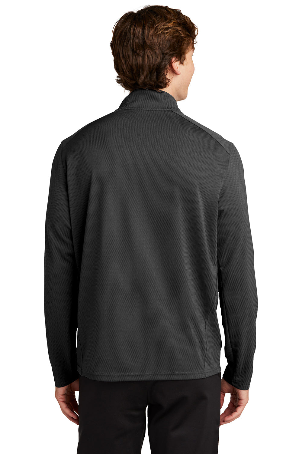 Sport-Tek Mens Sport-Wick Moisture Wicking 1/4 Zip Sweatshirt - Black