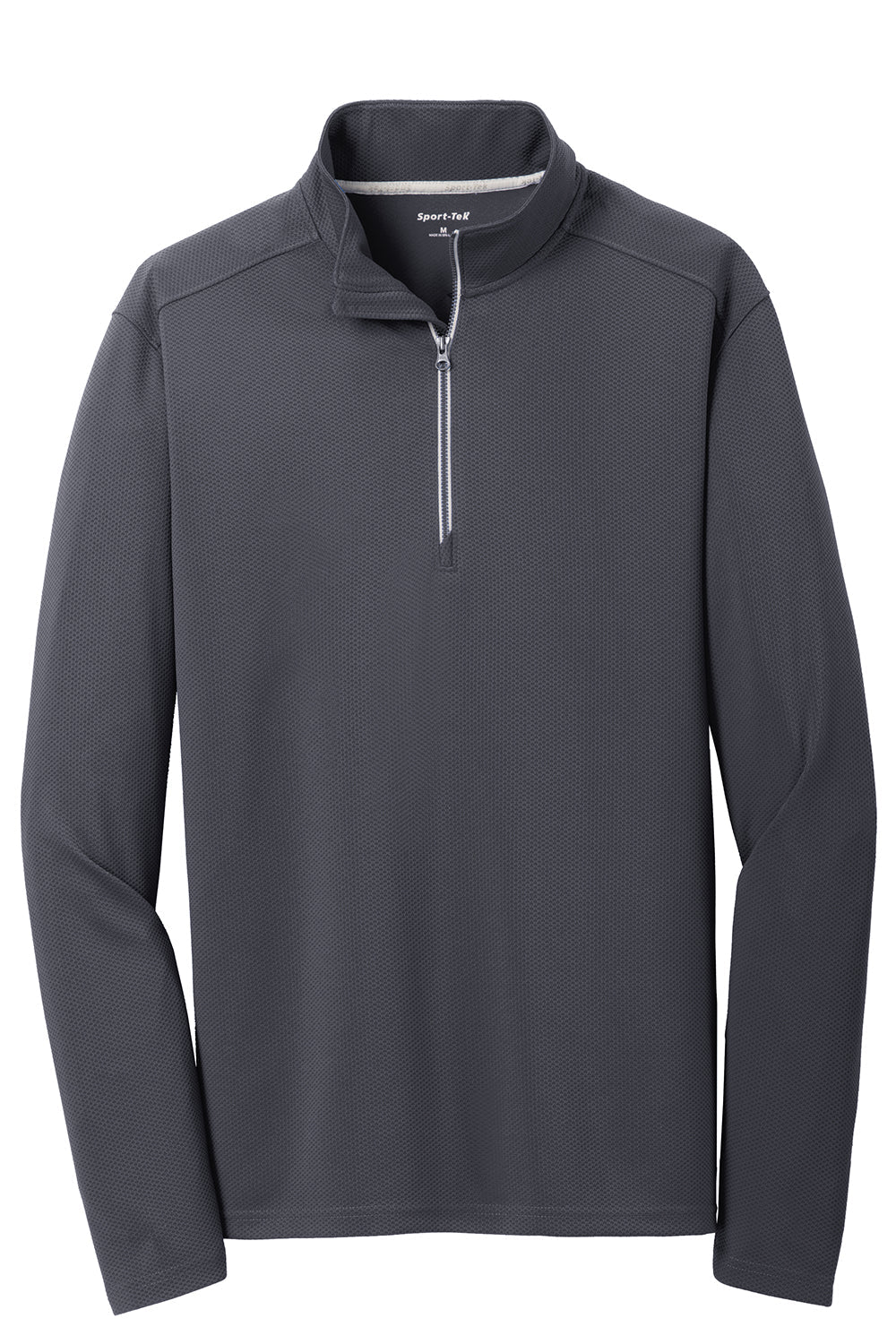 Sport-Tek Mens Sport-Wick Moisture Wicking 1/4 Zip Sweatshirt - Iron Grey