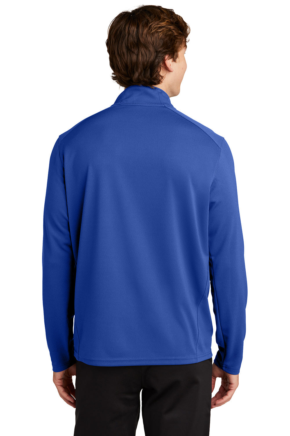 Sport-Tek Mens Sport-Wick Moisture Wicking 1/4 Zip Sweatshirt - True Royal Blue