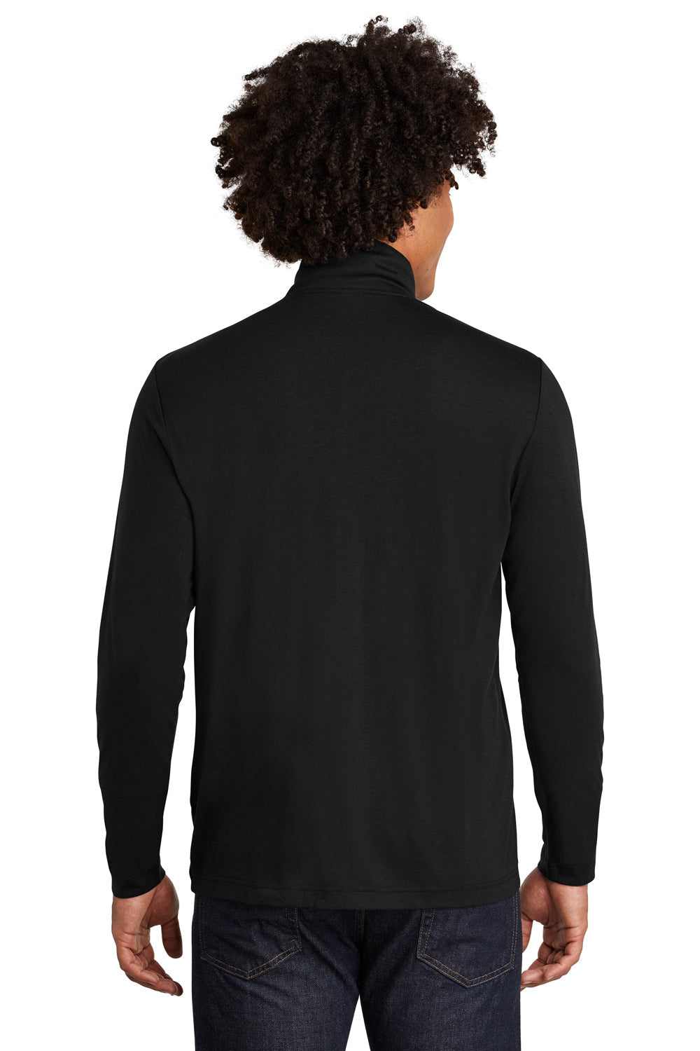 Sport-Tek Mens Moisture Wicking 1/4 Zip Sweatshirt - Black