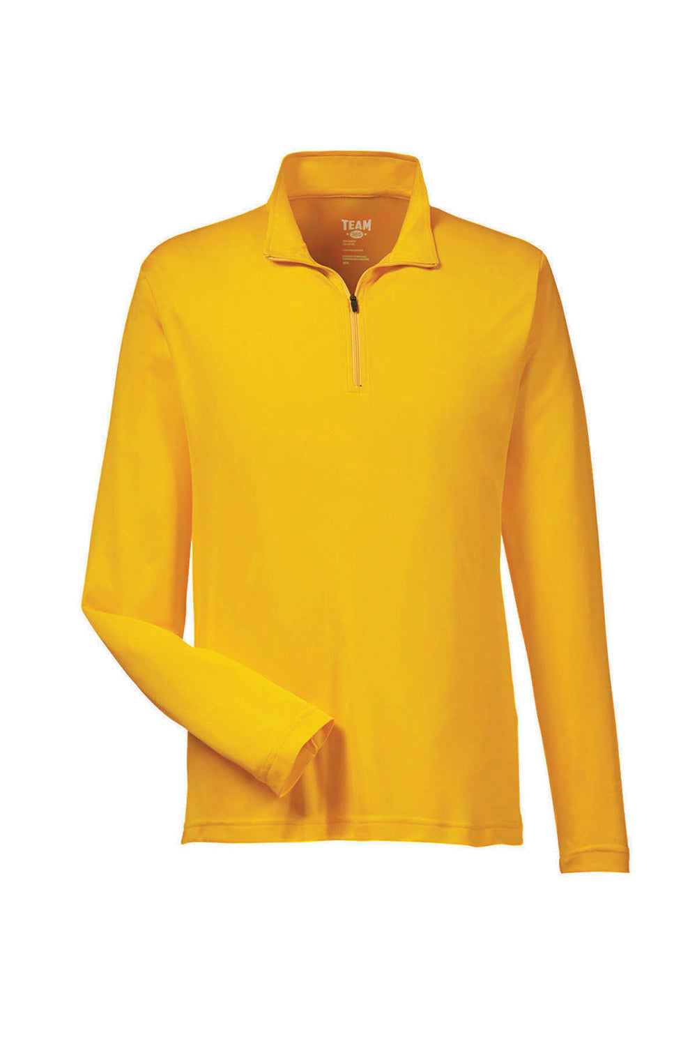 Team 365 Mens Zone Performance Moisture Wicking 1/4 Zip Sweatshirt - Athletic Gold
