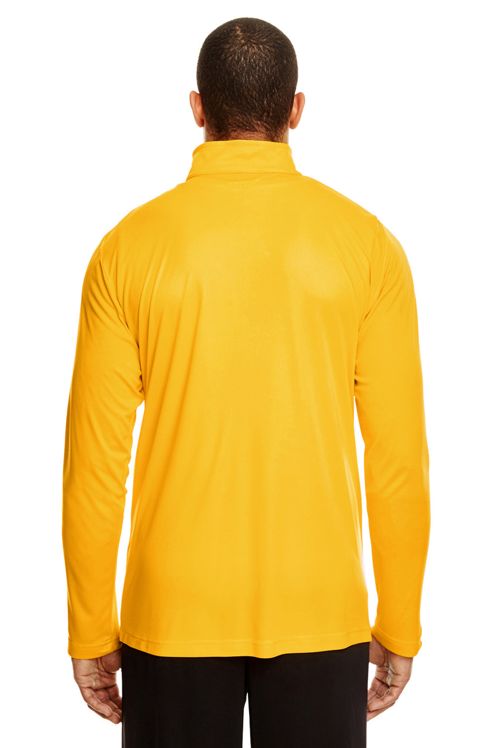 Team 365 Mens Zone Performance Moisture Wicking 1/4 Zip Sweatshirt - Athletic Gold